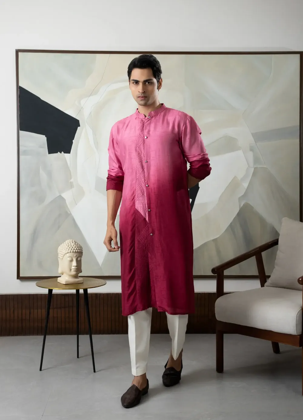 Maroon kurta set