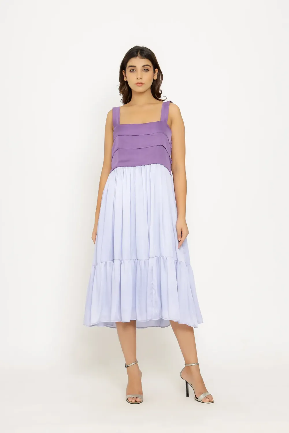 Purple-Lilac Midi Dress 2