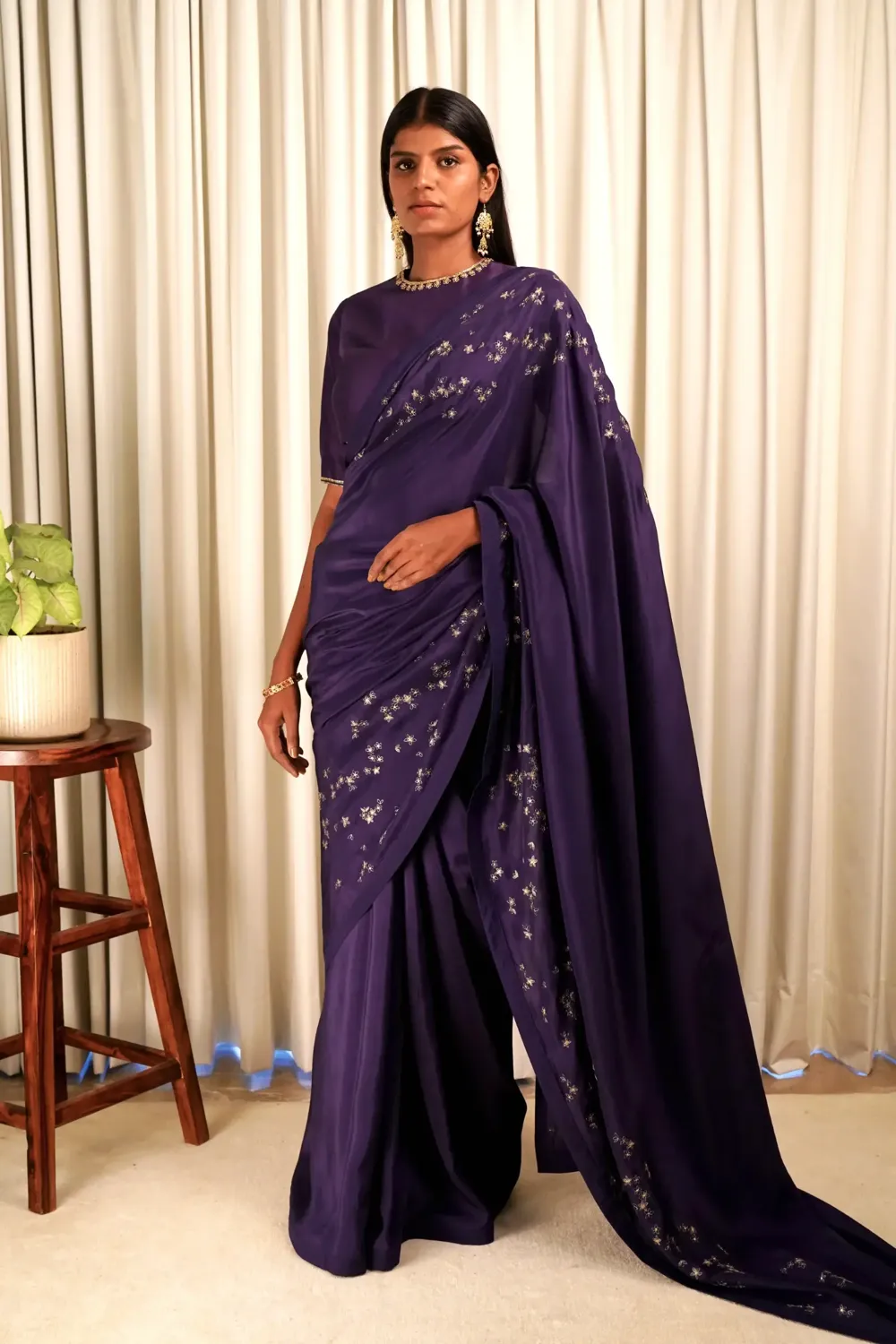 Wildflower Purple Saree