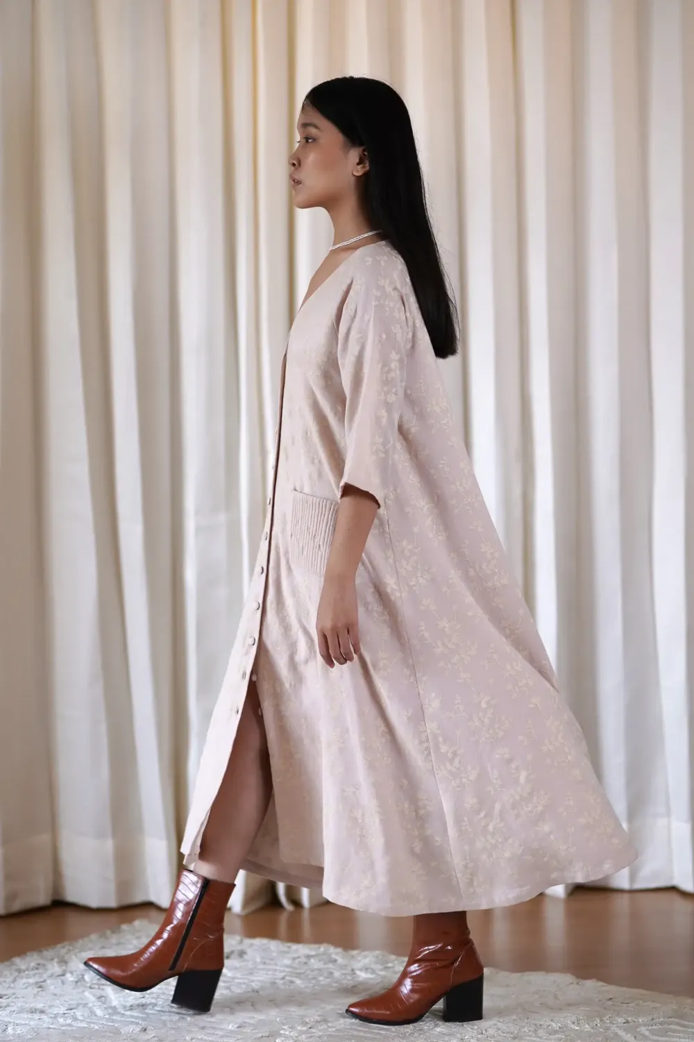woollen raglan dress
