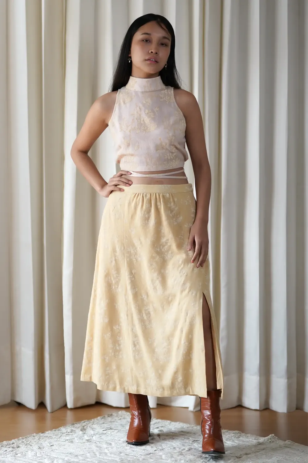 Blush woollen top