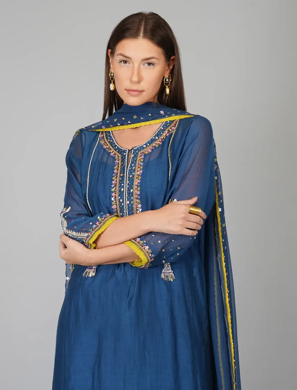 EGYPTIAN PRINT LEHENGA SET